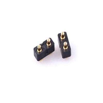 China male & Pogo 2 Pin Pitch Female Spring Loaded Male Connector 3.0mm Pitch 3.0mm Height SMT Single Row Band Power Charger Earphone for sale