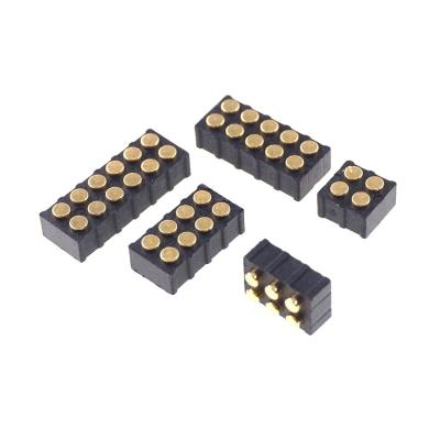 China 2.0mm Pitch SMD PCB Tier 4 Dual 6 8 10 12 Pole Pogo Terminal Female 2.0 Mm Pitch Target Connector Pad for sale