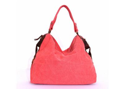 China Madewell Red Womens Canvas Bags Tote Solid Vintage Canvas Bags for sale