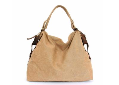 China Nice Coated Canvas Handbag Elegance Khaki Canvas Bag Wholesale Canvas Hobo Bag en venta