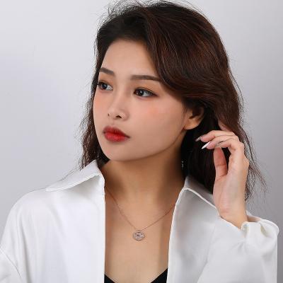 China Vintage 12 Constellation Zodiac Sign Pendant 925 Sterling Silver Necklace Shell Pearl Necklace Charm Pendant For Women for sale