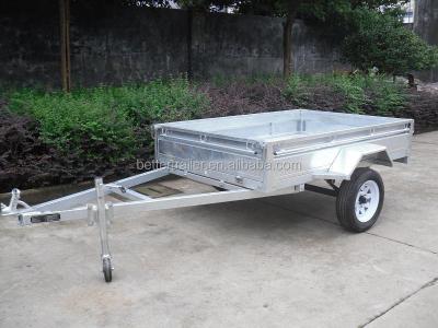 China Car Trailer Tarp Rail And Hooks For Canopy , Heavy Duty Box 7x5 Trailer for sale