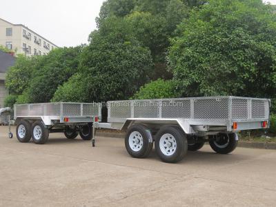 China Tandem Car Trailer 10x6 Box Trailer , Lightweight Aluminum Hydraulic Dump Trailer for sale