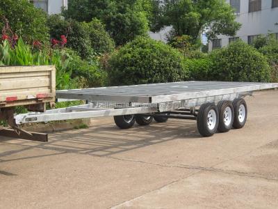 China Other Trailers Hot Dipped Galvanized Heavy Duty Triple Axles Trailer for sale