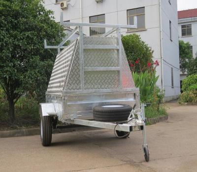 China Car Trailer Ladder Roof Rack Box Trailer Enclosed Service Cover , Aluminum Dealer Trailer for sale