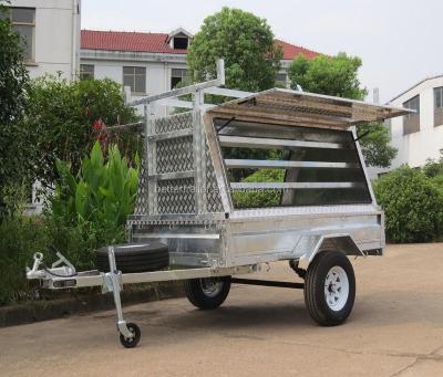 China Car Trailer Worker Use Tool Trailer, Heavy Duty Dealer Ute Aluminum Flatbed Box Trailer for sale