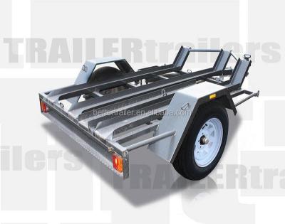 China Car trailer with stabilizer leg, light duty motorbike trailer for sale