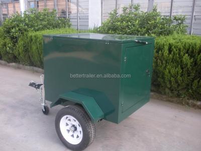 China Car trailer open and small open top and rear cargo trailer, waterproof and encolsed luggage trailers, for sale