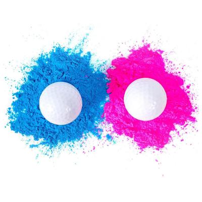 China High End Gender Reveal Powder Party Golf Busting Pink Blue Powder Balls For Gender Reveal Party Supplies for sale