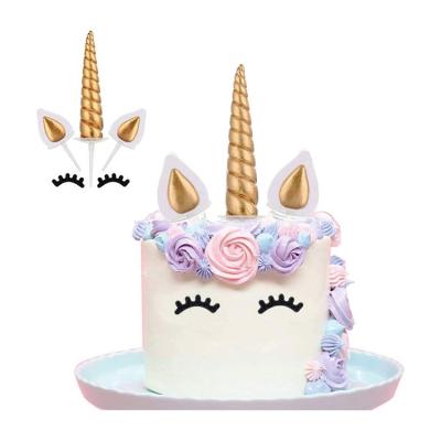 China Plastic Cake Topper Unicorn Party Decoration Cake Decoration Supplies Birthday Baby Shower Party for sale