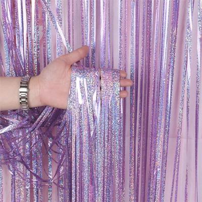 China Latex Bachelorette Party Backdrop Curtains Glitter Tinsel Fringe Foil Curtain Birthday Gold Adult Wedding Decoration Birthday Decor for sale