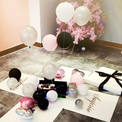 China Red Latex Advertising Balloon Surprise Box DIY Network Proposal Confession Birthday Decoration Explosion Gift Box for sale