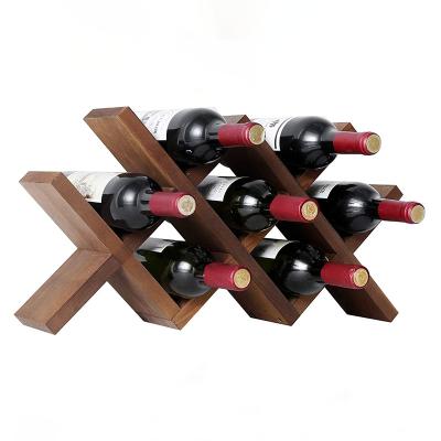 China 100% eco-friendly wholesale wooden and bamboo wine display racks on sale high quality wall wine rack wine rack for sale