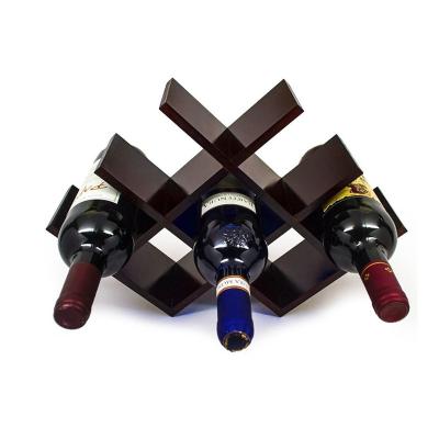 China 100% Eco-friendly Wooden And Bamboo Wine Rack Wood Making Wooden Wine Rack High Quality Modern Wine Rack for sale