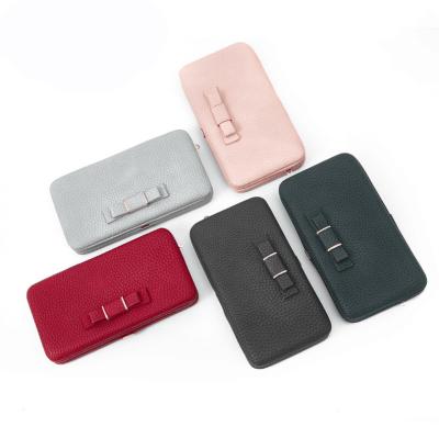 China Multi-functional waterproof ladies wallet solid color wallet along the large capacity simple lady for sale