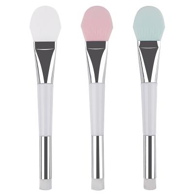 China wholesale cheap soft dual silica gel hair nose brush beauty tool mask brush MN-K04 for sale