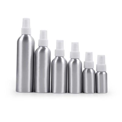 China Personal Care Stain 30-100-250-500ml Wire-Drawing Spout Alcohol Remover Separate Spray Aluminum Bottle for sale