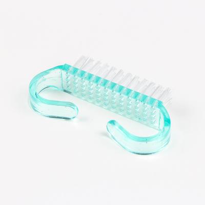 China New small NAIL manufacturer direct supply dust portable transparent plastic nail cleaning brush for sale