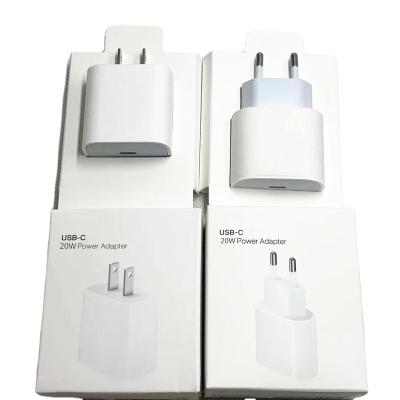 China Original 20w Mobile Phone PD US EU Plug USB C Power Adapter For iPhone 12 12mini 12pro max for sale