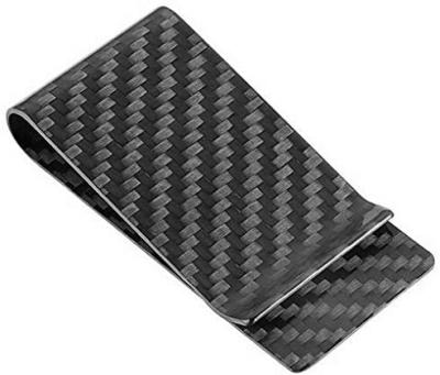 China Luxury business ultra-thin pure carbon fiber card wallet, credit card holder for sale