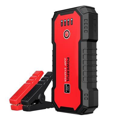 China 12V Booster Advanced Backup High Performance PowerPack Durable Jump Starter 2000A For 12V Vehicles Jump Starter 16000mAh for sale