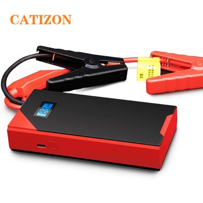 China Ultra Slim Power Bank Car Motorcycle Jump Starter Car Battery Jump Starter Portable Charger with LED Flashlight for sale