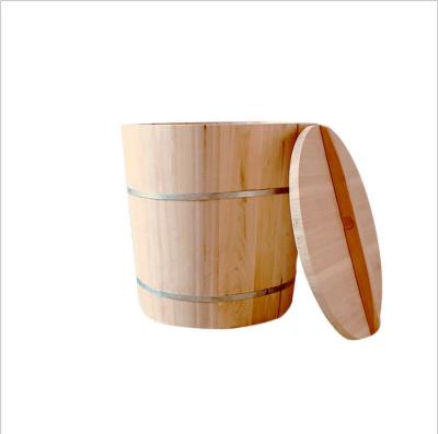 China Large Sustainable Commercial Wooden Steamer Rice Steamer Natural And Environmentally Friendly Wooden Steamer for sale