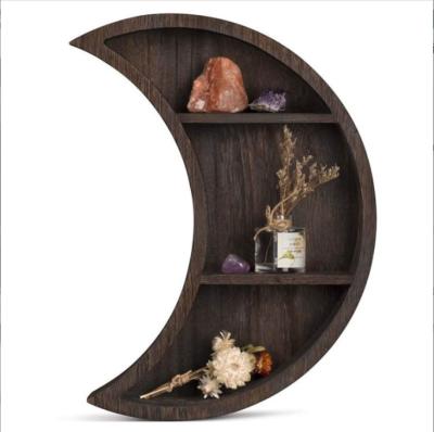 China New Adjustable Hot Ware Living Room Decorative Shelf (Other) Black Moon Storage Rack for sale