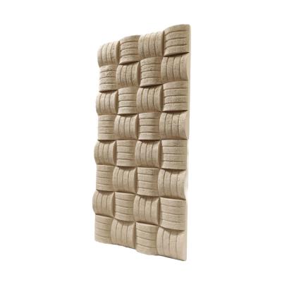 China Modern Manufacturer Supply Interior Wall Cladding PU Rattan Stone for sale