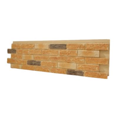 China Modern Orange Color Brick Panels Modern Interior For TV Background Home Decoration for sale