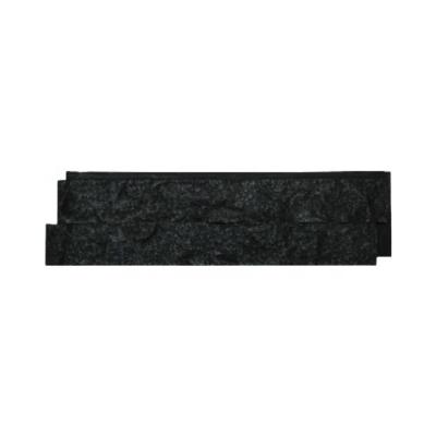 China Modern High Quality Wall Panel Culture Stone Black Strip Stone for sale