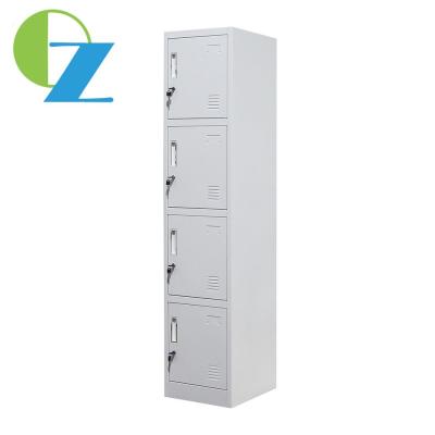 China Modern Style Steel Office Lockers 4 Door Metal Lockers  Corrosion Protection en venta