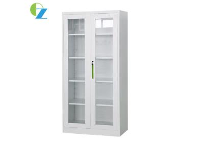 China Floor Standing Steel Double Door Cupboard With 4 Shevels School Office Furniture for sale