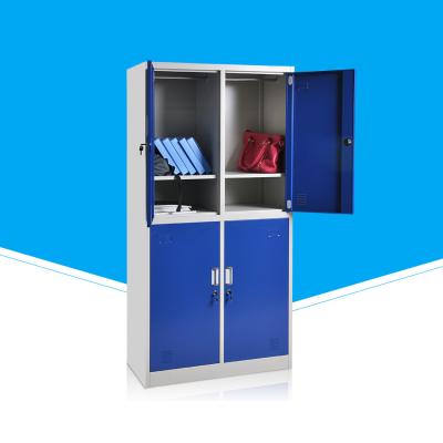 China Alloy Aluminum Handle 4 Door Steel Locker For Gym Use for sale