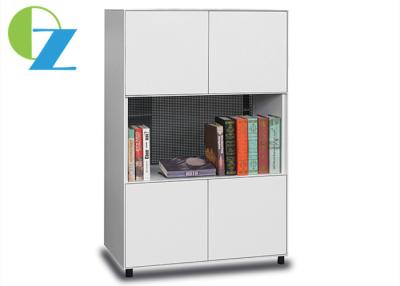 China Slim Edge Steel Modular Cabinet Multiple Tier With Swing Door Open Shelf for sale