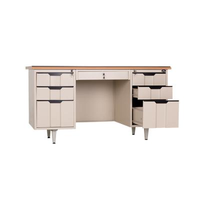 China 1400mm Wide Office Workstation Desk Electrostatic Steel Executive Desk for sale