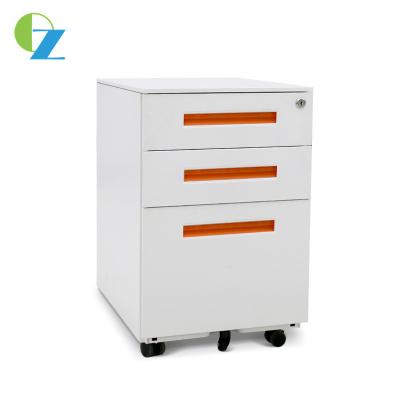 China Steel Office Furniture Mobile Pedestal Cabinet 3 Drawer Mobile File Cabinet for sale