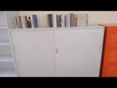 Acoustic Sliding Door Office Metal Cabinet 0.7mm Thickness