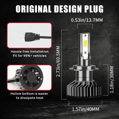 China Infitary F2 Car Headlight H4 Hi/Lo Beam LED H1 H3 H8 H9 H11 H13 9005 9006 Long Life 9007 Motorcycle Auto Headlight Fog Light Bulb for sale