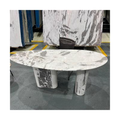 China Modern luxury modern outdoor cave table stone park coffee table dining table round travertine table top stone top for sale