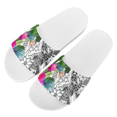 China Polynesian Women Man Bedroom Slippers Fashion Trend Kosrae State Print Apartments Indoor Bathroom Slips Non-slip Slippers Men Sandals for sale