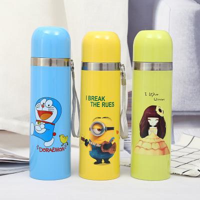 China 2022 PORTABLE wholesale novedadess lovely kids 350ml 500ml vacuum flask kids stainless steel tumbler for gift for sale