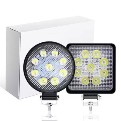 China 27W 12V Plastic Led Light Kit 22MM 4 Inch Spot Light 4x4 Truck Tractor Work Light for sale