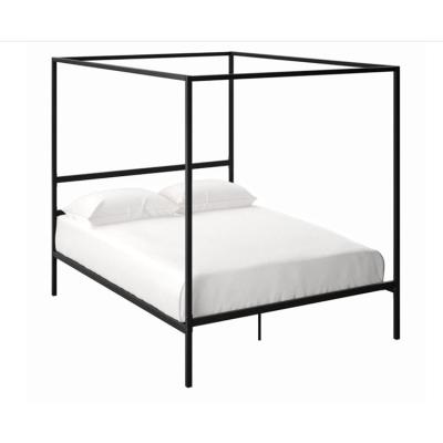 China Cheap 4 Poster Bed Frame Wrought Iron Platform 4 Queen Full Gold Four Poster Metal Canopy Beds Black White Twin King Size Canopy Bed View for sale