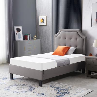 China F-223 Easy Assembly Home Furniture Modern Bed Upholstered Queen Size Upholstered Bed Frame for sale