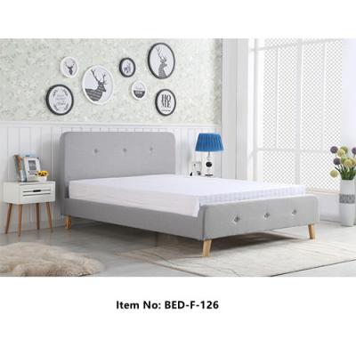 China F-126 Modern Super Luxury Bed Tufted Upholstered Beds Tufted Upholstered Bed Frame for sale