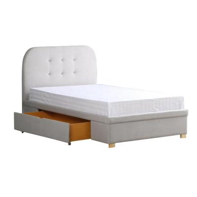 China Soft Bed Upholstered Bedroom Furniture Queen Size Bed Storage Drawers Fabric Bed for sale