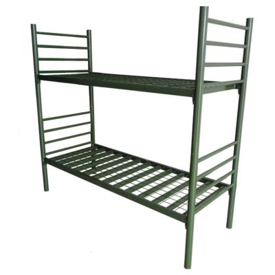 China Hot Selling Military Strong Expandable Factory Direct Metal Twin Over Metal Twin Bunk Bed for sale