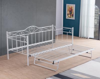 China Caster Set Modern Design 2 Tiers Metal Daybed Attic Twin Bed With Caster Set for sale