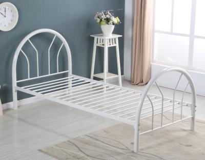 China New Model Strong Steel Modern Design Metal Single Bed for sale